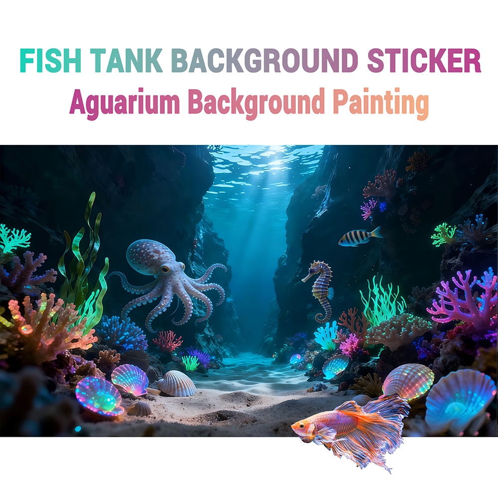 Aquarium Fish Paradise - Octopus Canyon Paradise, Pittura per Sfondo