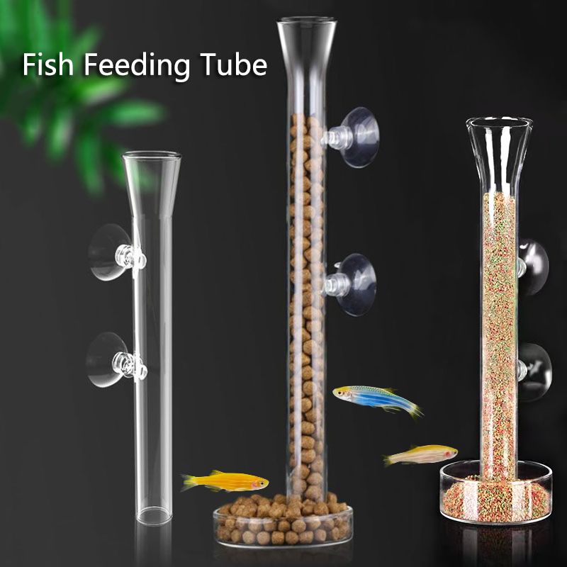 Aquarium Fish Auto Feeder - Mangiatoia per acquario in vetro tubo