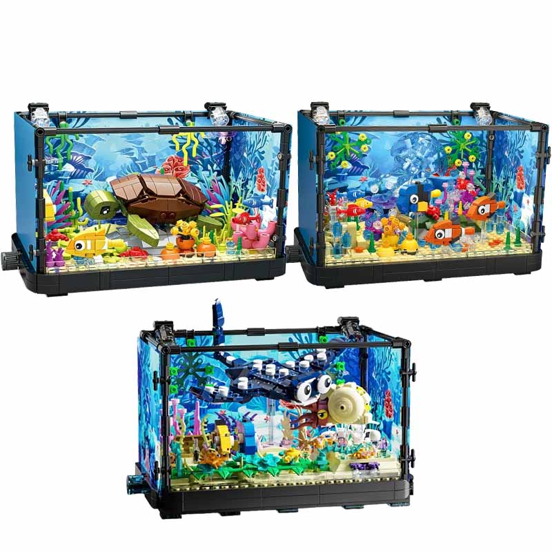 Fish Toy In Aquarium - Set di blocchi da costruzione per