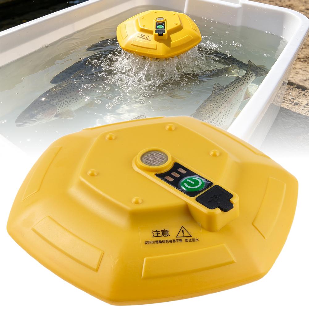 Aquarium Fish Care - Pompa di Ossigeno Portatile Galleggiante per