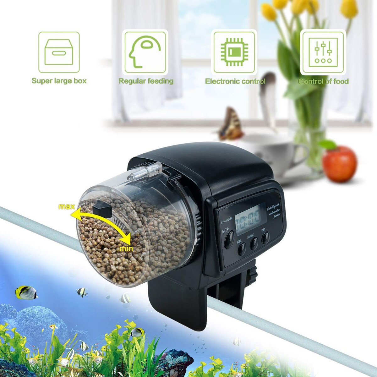 Distributore Automatico Intell - Aquarium Fish Auto Feeder recensione e prezzo