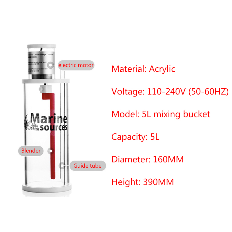 Agitatore marino 5L testa di m - Aquarium Fish Care recensione e prezzo