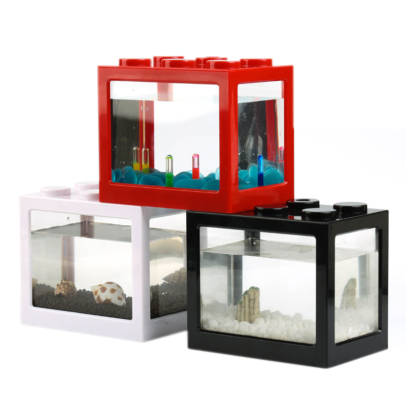 Mini Acquario a 7 Colori per P - Fish Toy In Aquarium recensione e prezzo