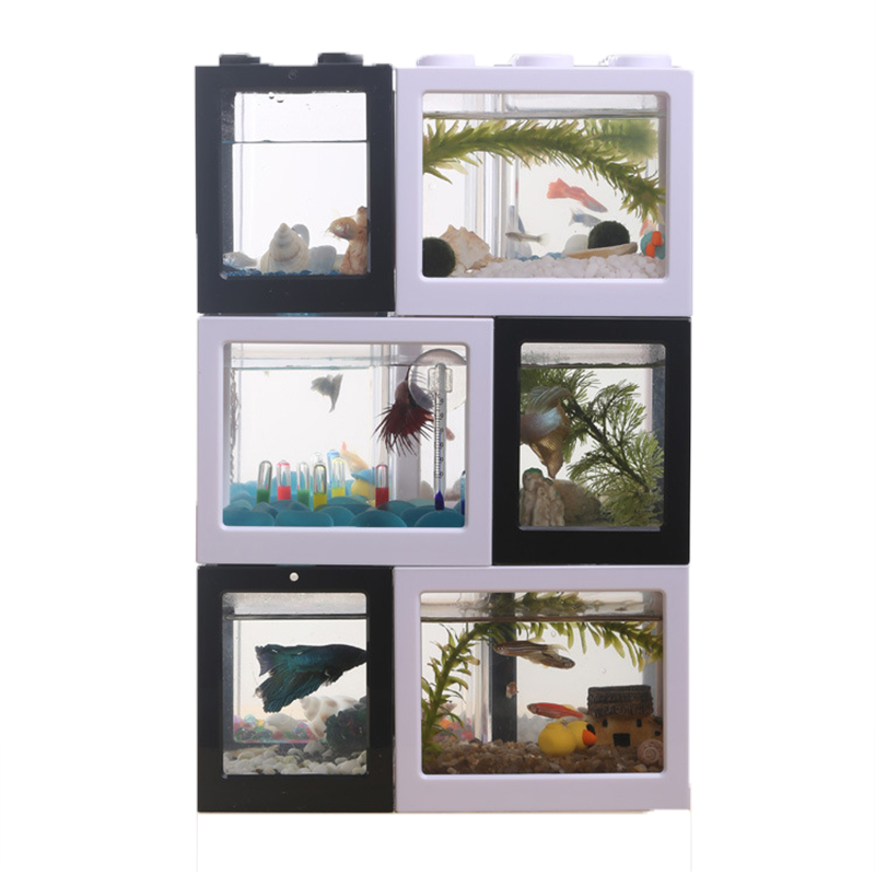 Mini Acquario a 7 Colori per P - Fish Toy In Aquarium recensione e prezzo
