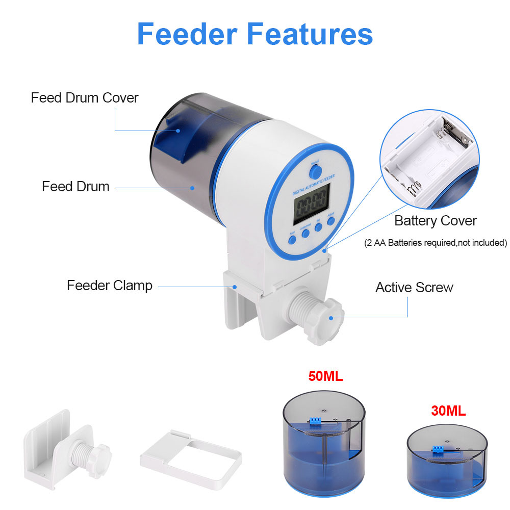 Alimentatore Automatico per Ac - Aquarium Fish Auto Feeder recensione e prezzo