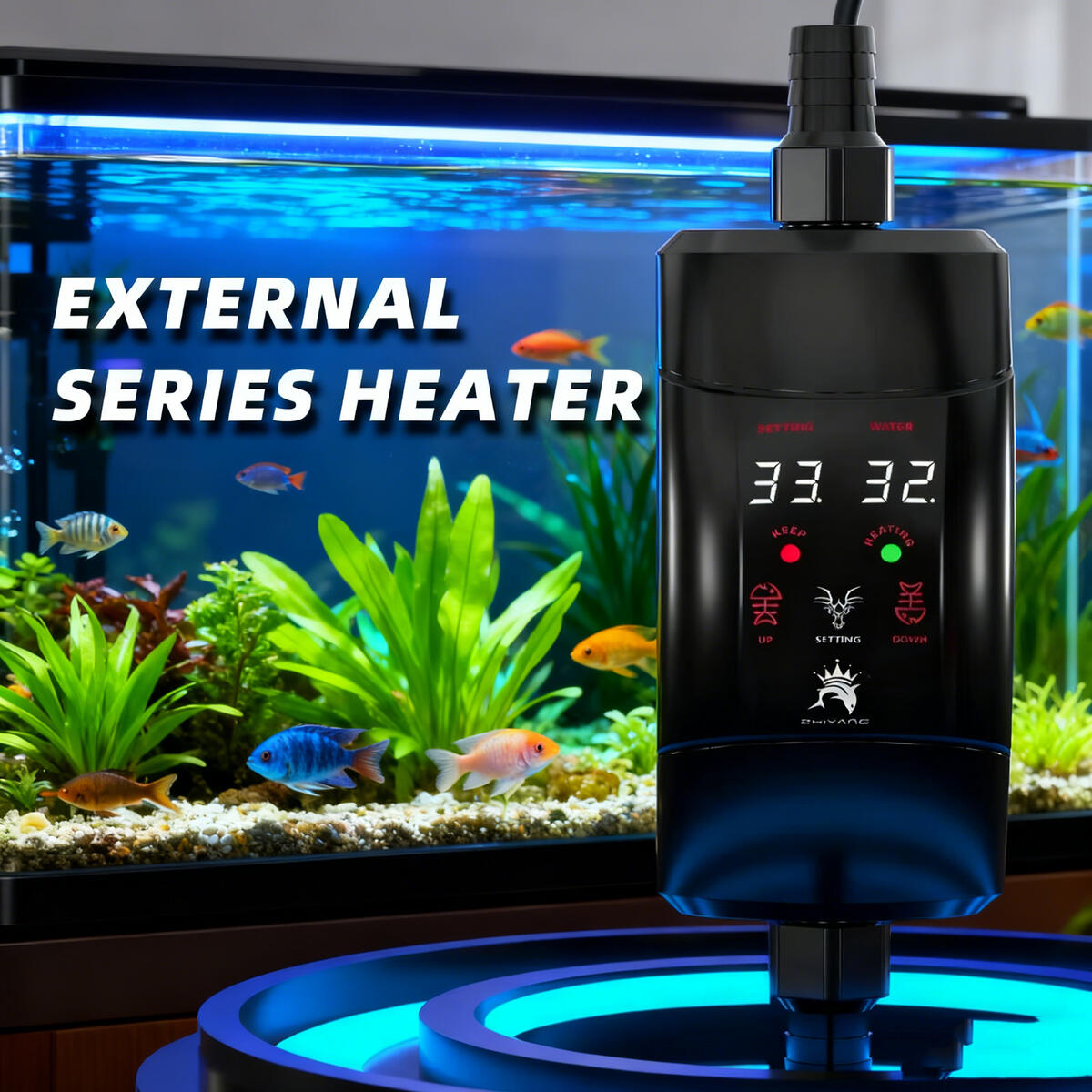Asta di riscaldamento esterna  - Aquarium Heater Submersible recensione e prezzo