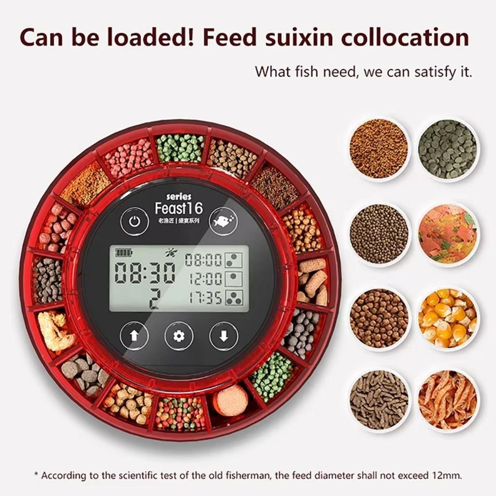Dispenser Automatico di Cibo p - Aquarium Fish Auto Feeder recensione e prezzo