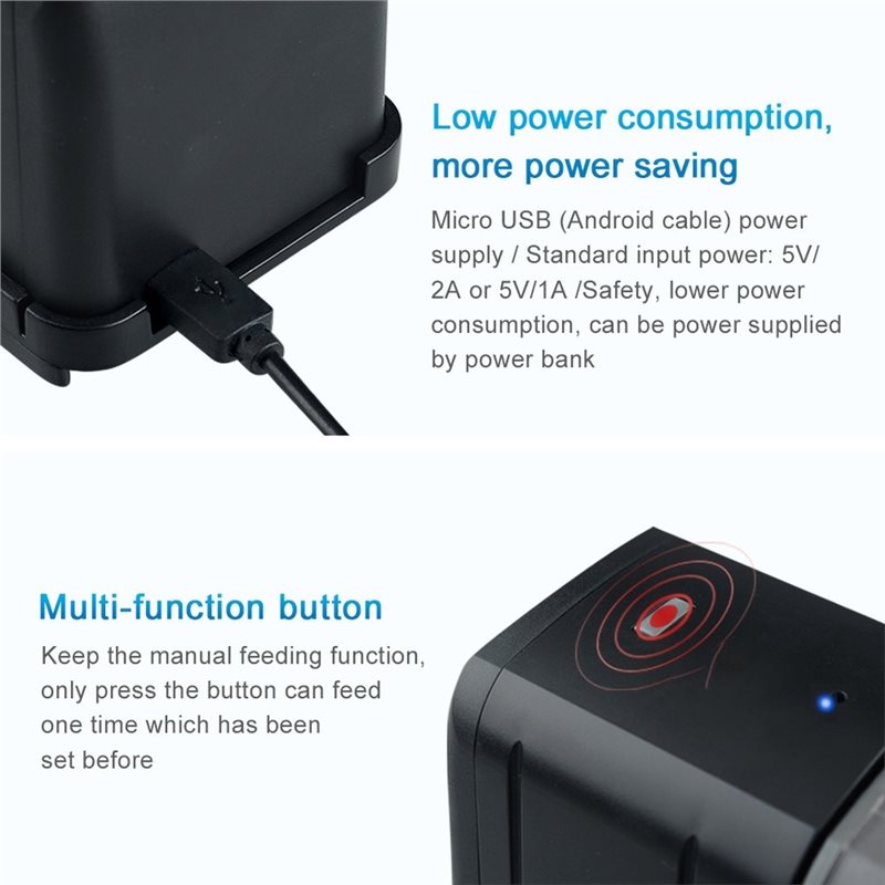 ABGH-Wifi Smart Aquarium Feede - Aquarium Fish Auto Feeder recensione e prezzo