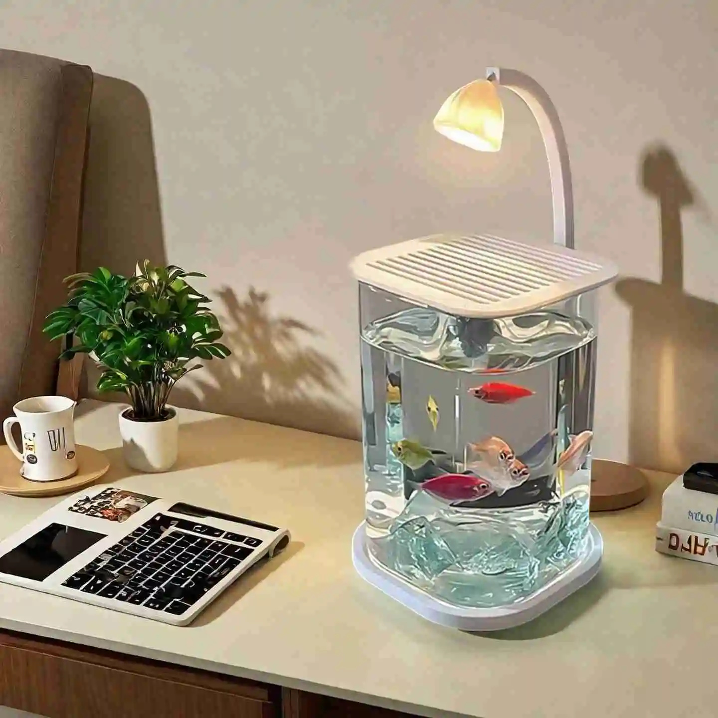 Mini acquario da tavolo in vet - Fish Toy In Aquarium recensione e prezzo
