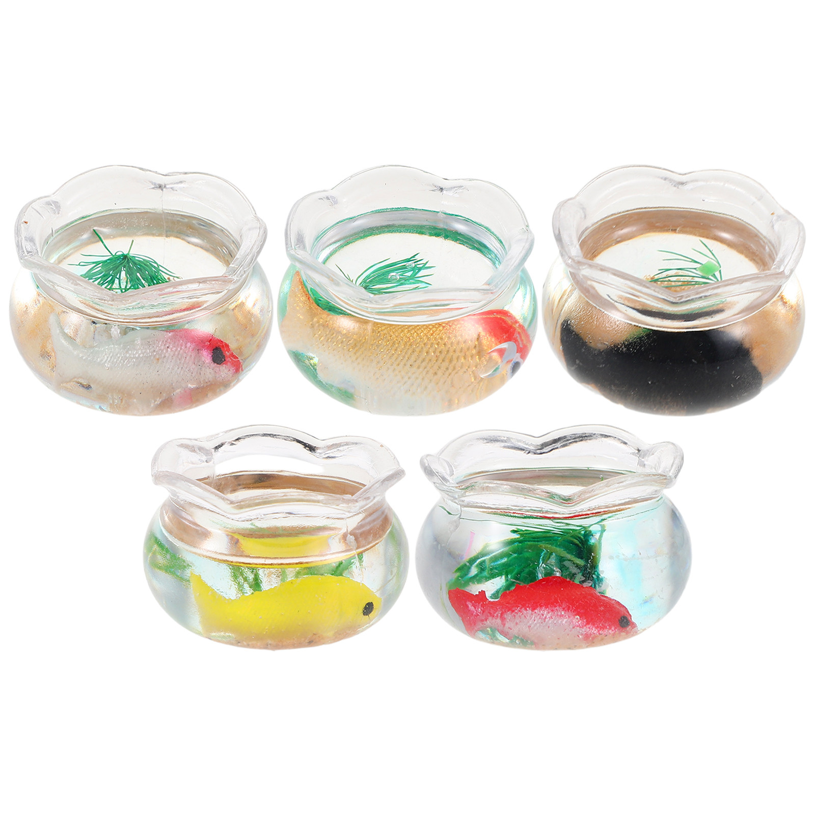 5 Pezzi di Mini Acquari Rotond - Fish Toy In Aquarium recensione e prezzo