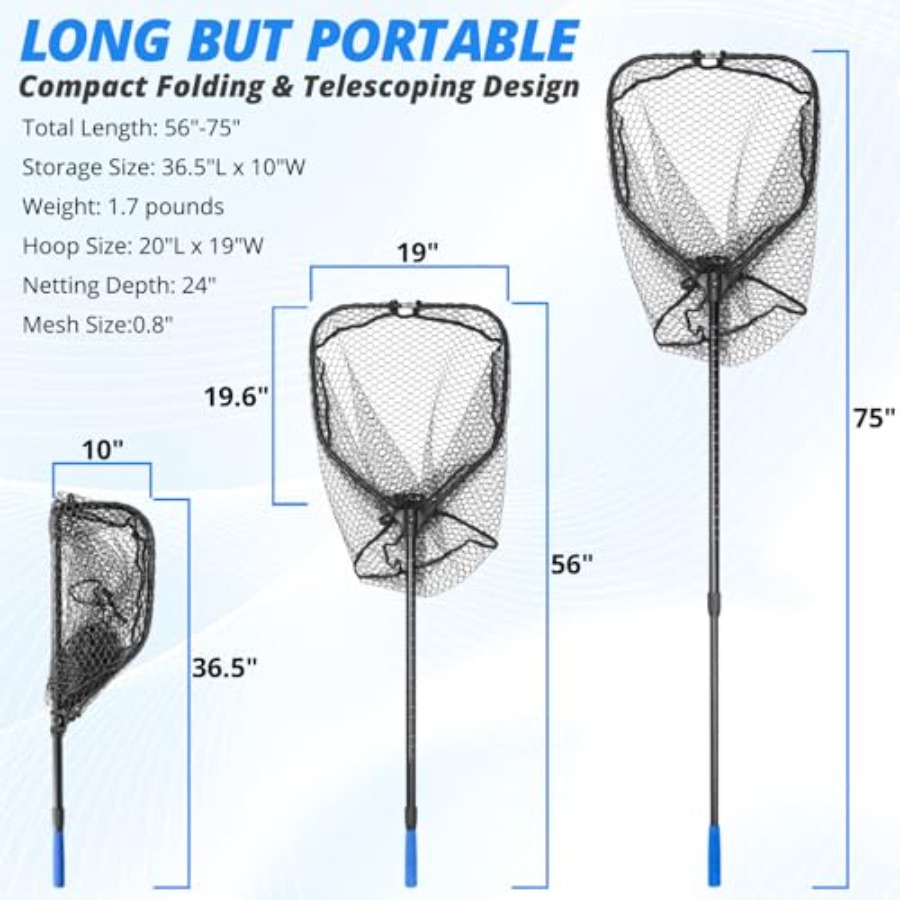 Guadino Pieghevole Lungo, Gran - Fish Net Handle recensione e prezzo